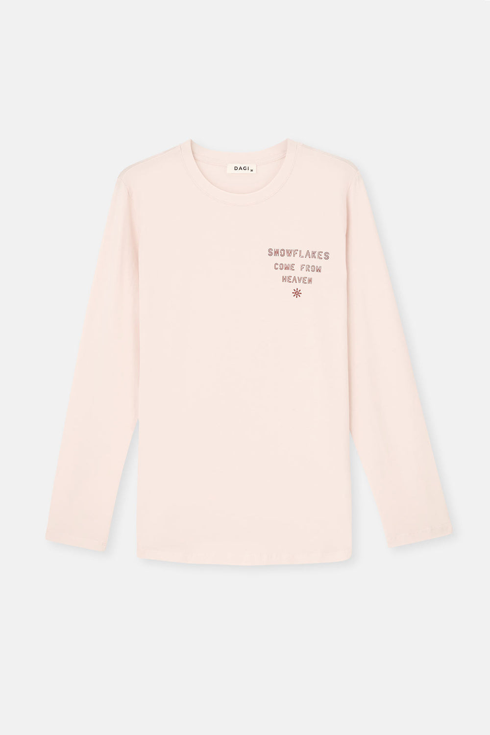 Ekru Uzun Kollu Pijama Takımı