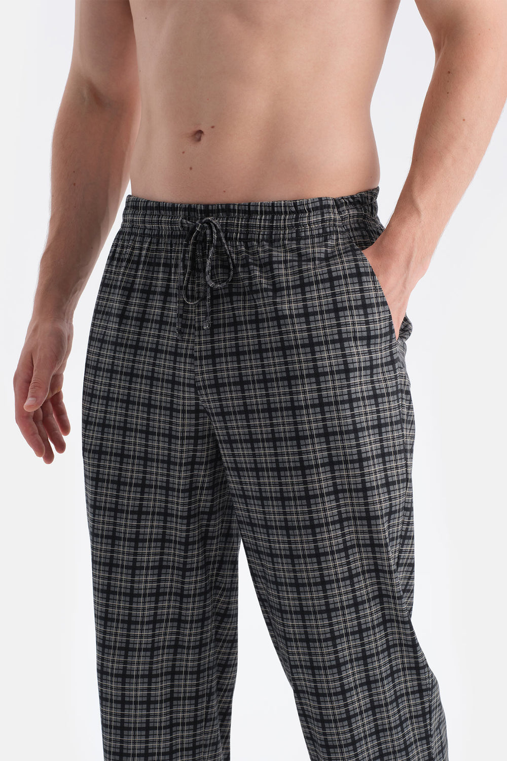 Füme Patlı Cep Detaylı Tişört Pantolon Takım