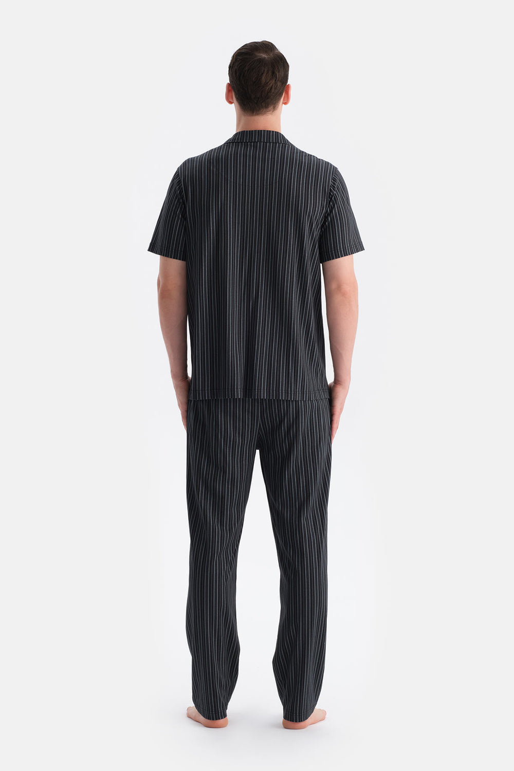 Multicolor Çizgili Gömlek Pantolon Takım