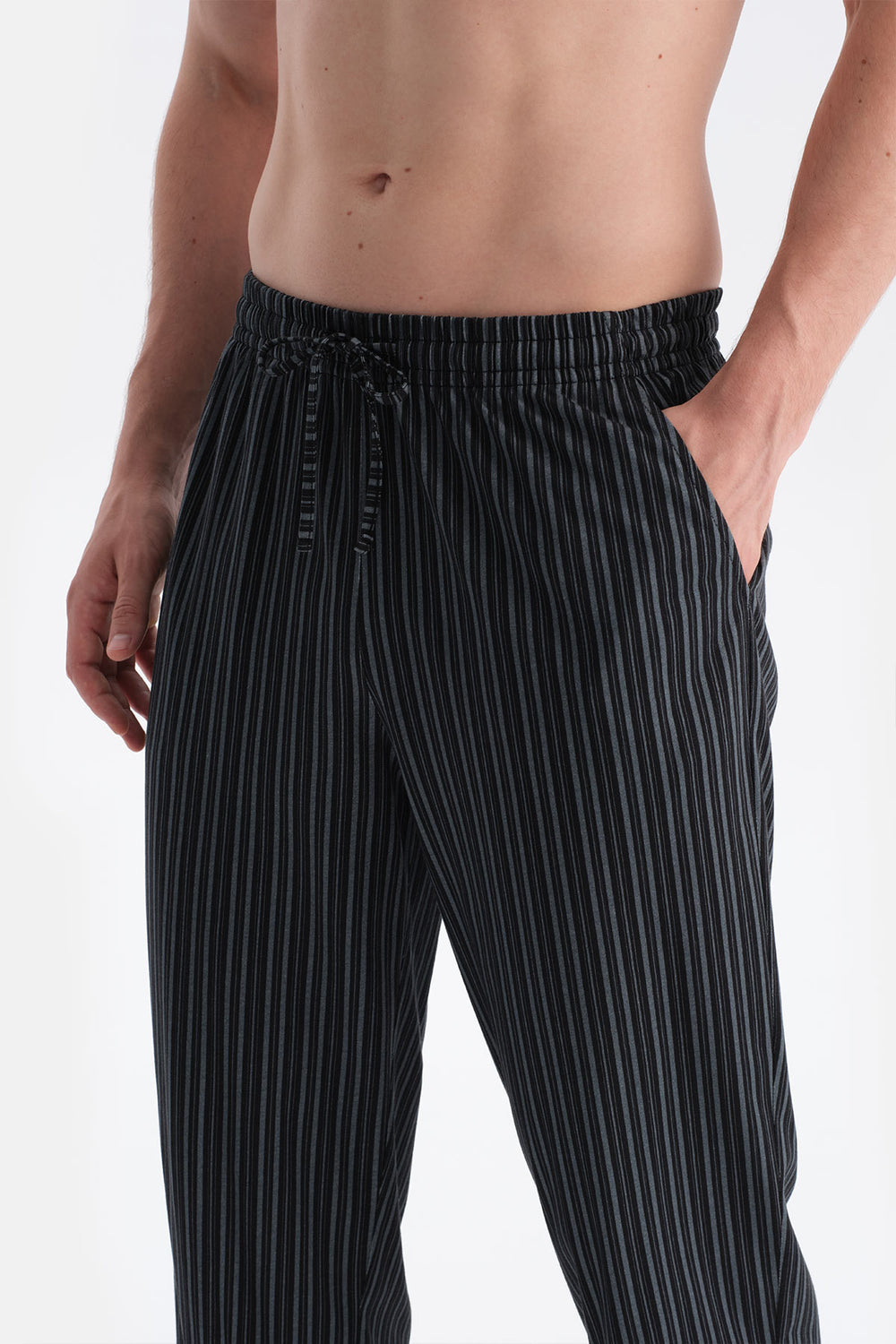 Multicolor Çizgili Gömlek Pantolon Takım