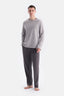 Gri Cepli Tişört Pantolon Takım