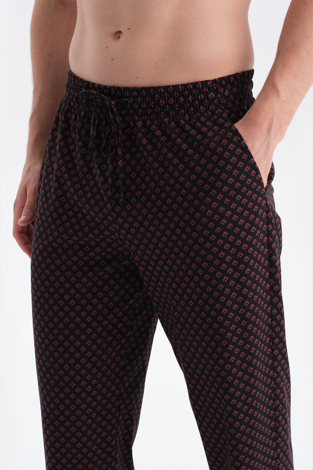 Siyah Kısa Kollu Patlı Tişört Pantolon Takım