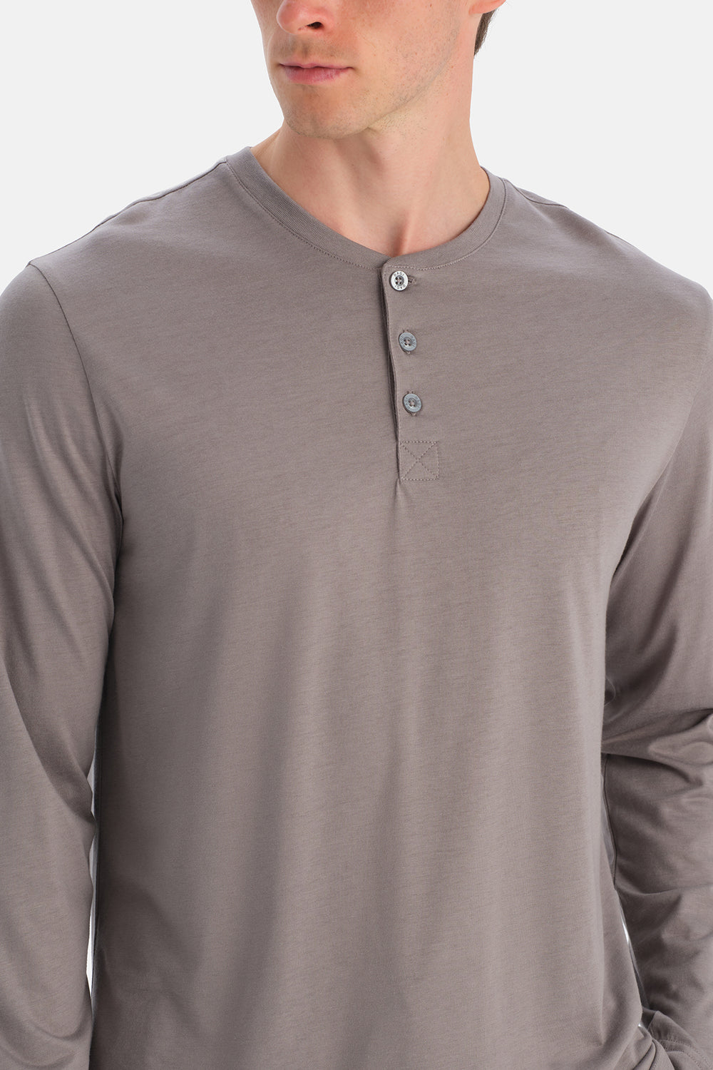 Gri Uzun Kollu Patlı Tişört Pantolon Takım