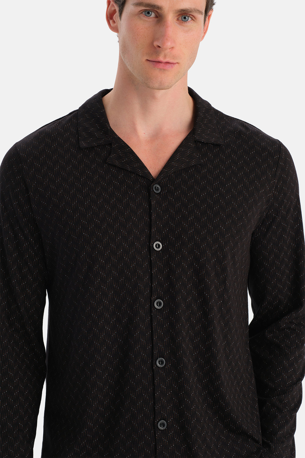 Siyah Uzun Kollu Gömlek Pantolon Takım