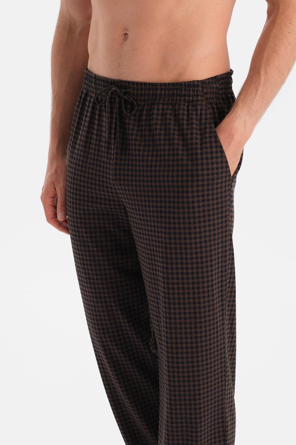 Lacivert Uzun Kollu Bisiklet Yaka Tişört Pantolon Takım