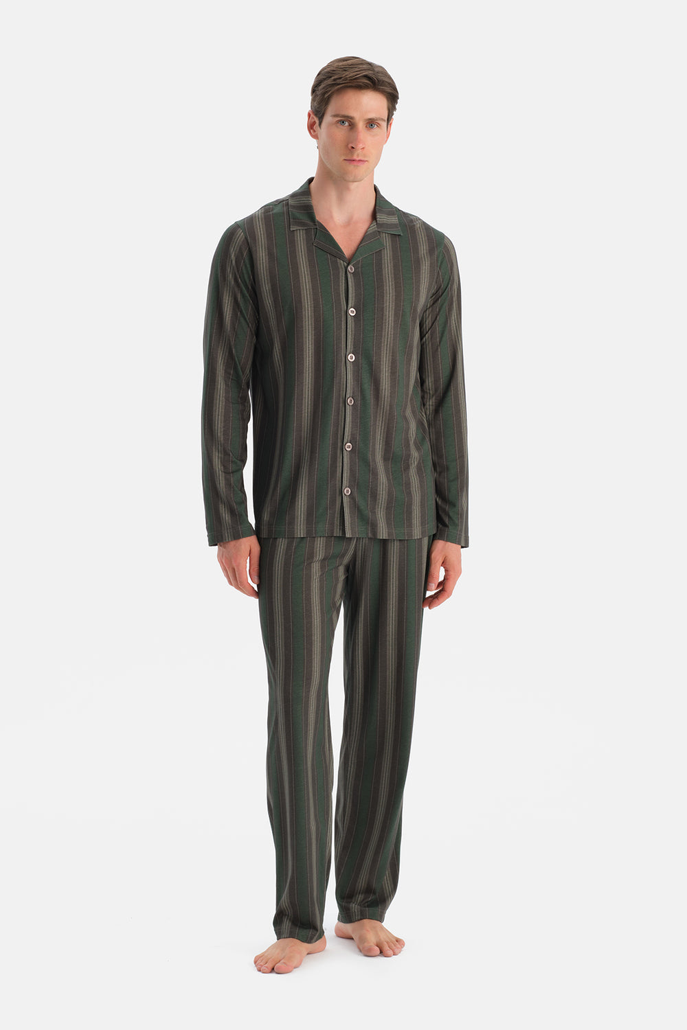 Multicolor Uzun Kollu Gömlek Pantolon Takım