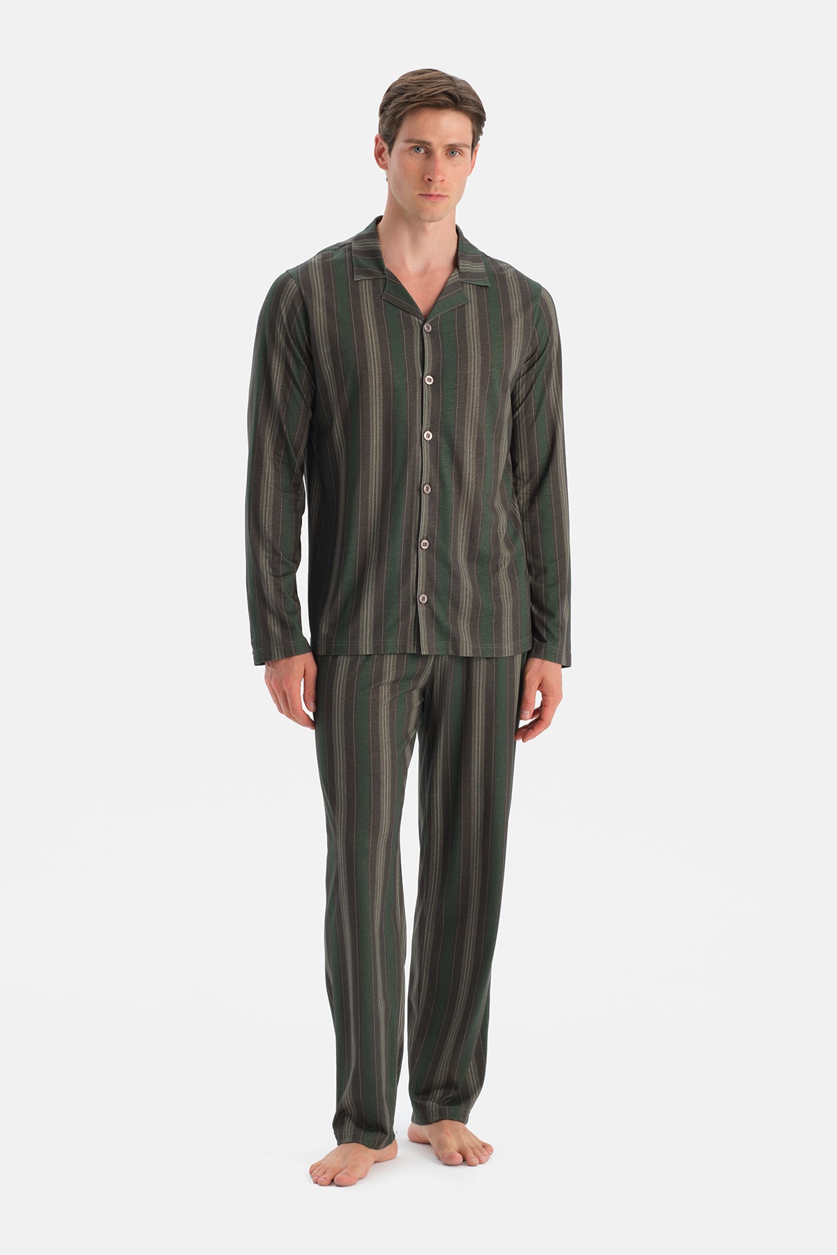 Multicolor Uzun Kollu Gömlek Pantolon Takım