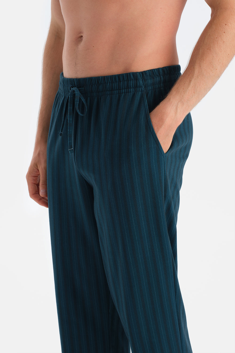 Koyu Mavi Uzun Kollu Gömlek Pantolon Takım