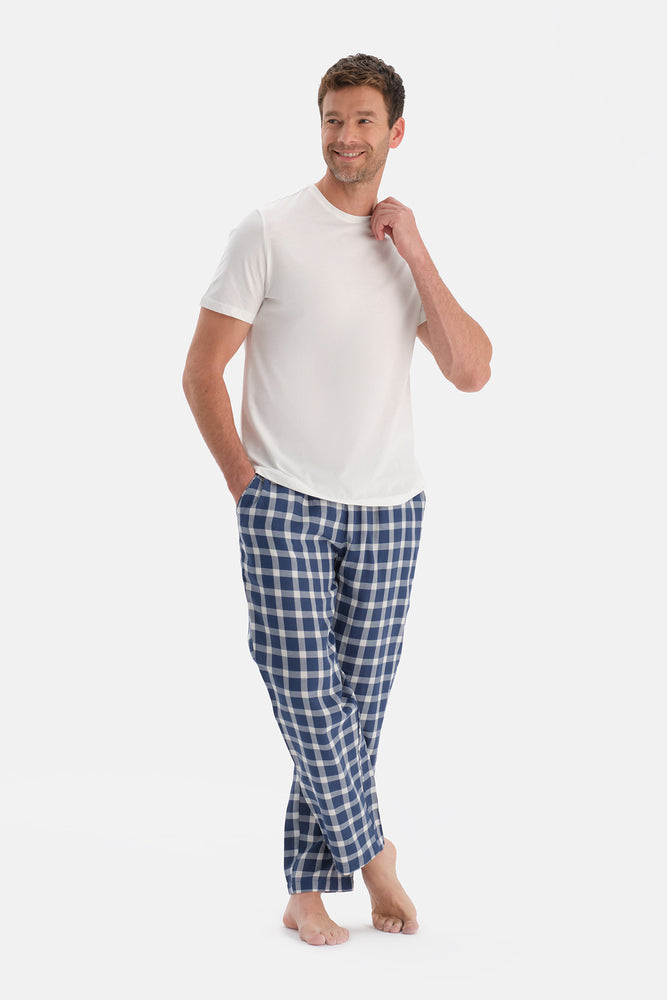 Ekru Kısa Kollu Tişört Pantolon Takım