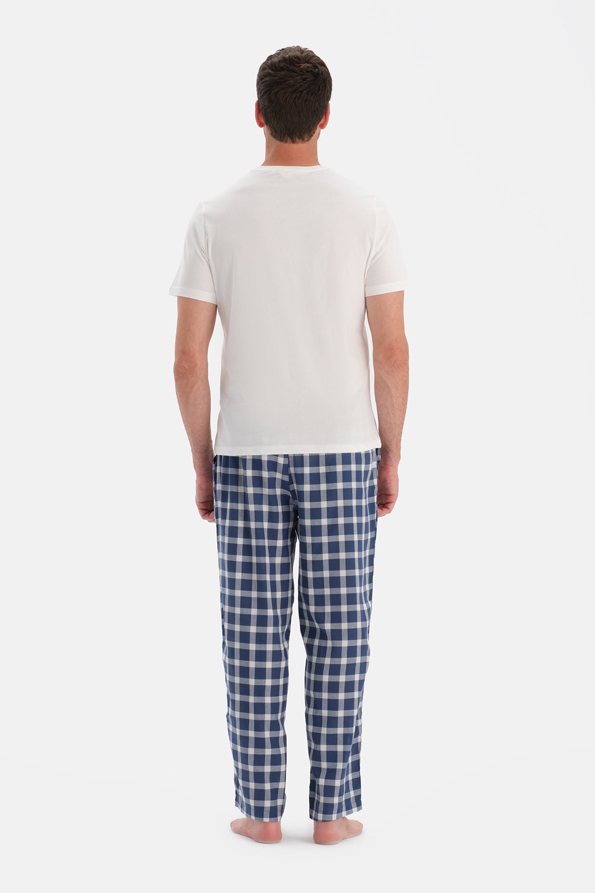 Ekru Kısa Kollu Tişört Pantolon Takım