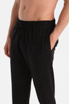 MIKROPRINT DESENLİ İNTERLOK PANTOLON
