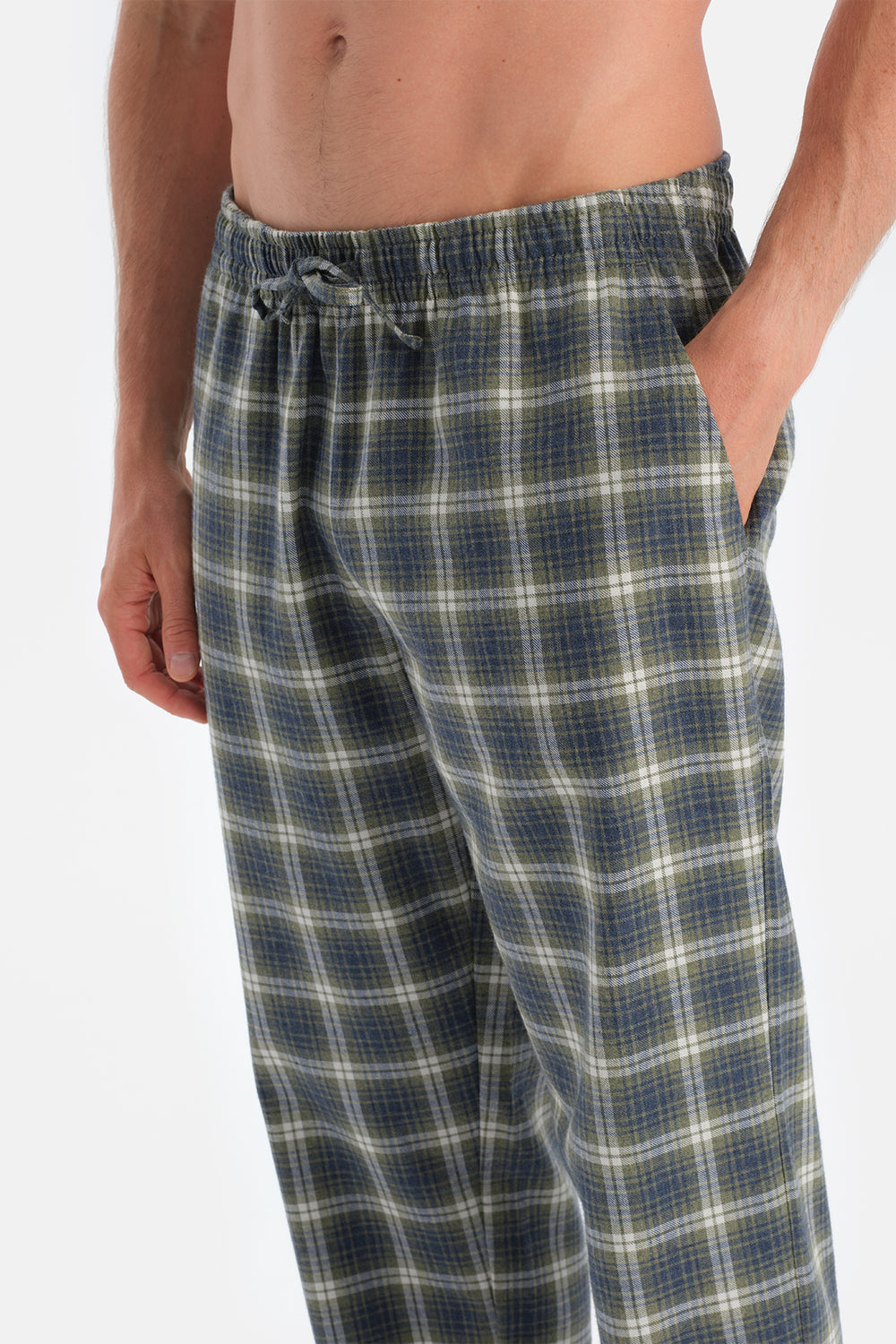 Multicolor Ekoseli Dokuma Pantolon