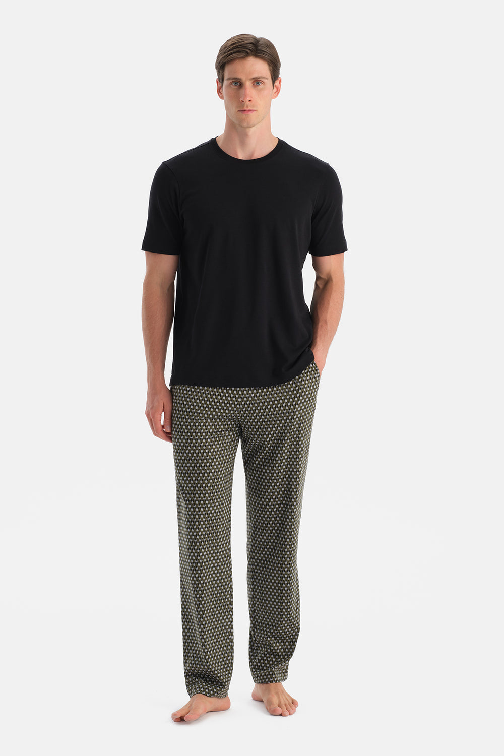 Antrasıt İkili Örme Pantolon