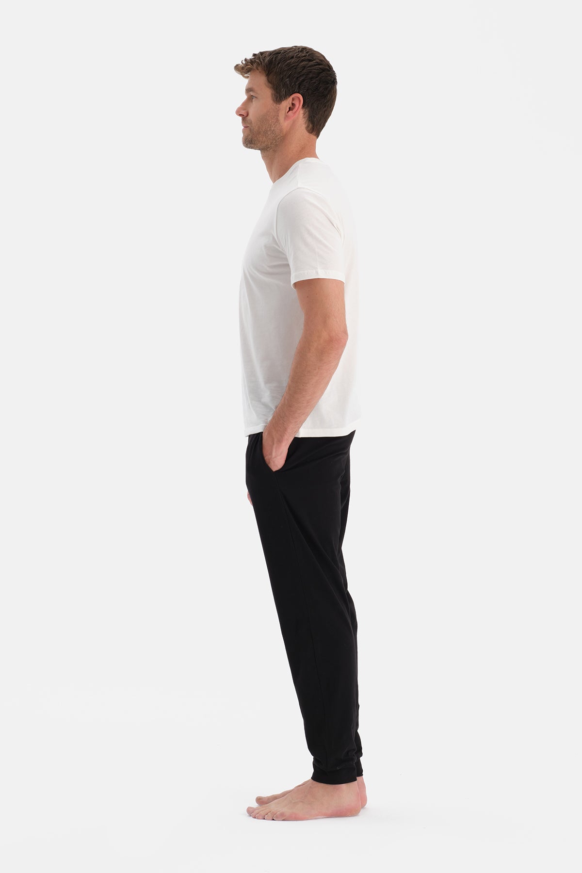Antrasit-Siyah Jogger Paça İkili Örme Pantolon