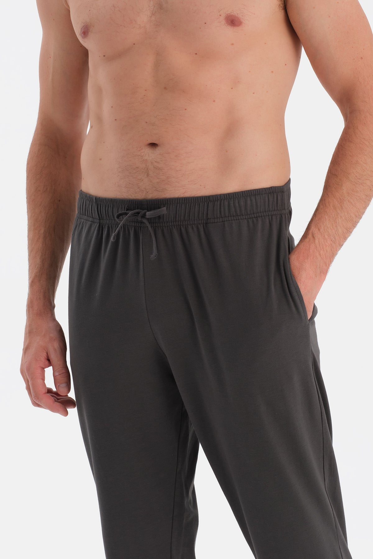 Antrasit-Siyah Jogger Paça İkili Örme Pantolon