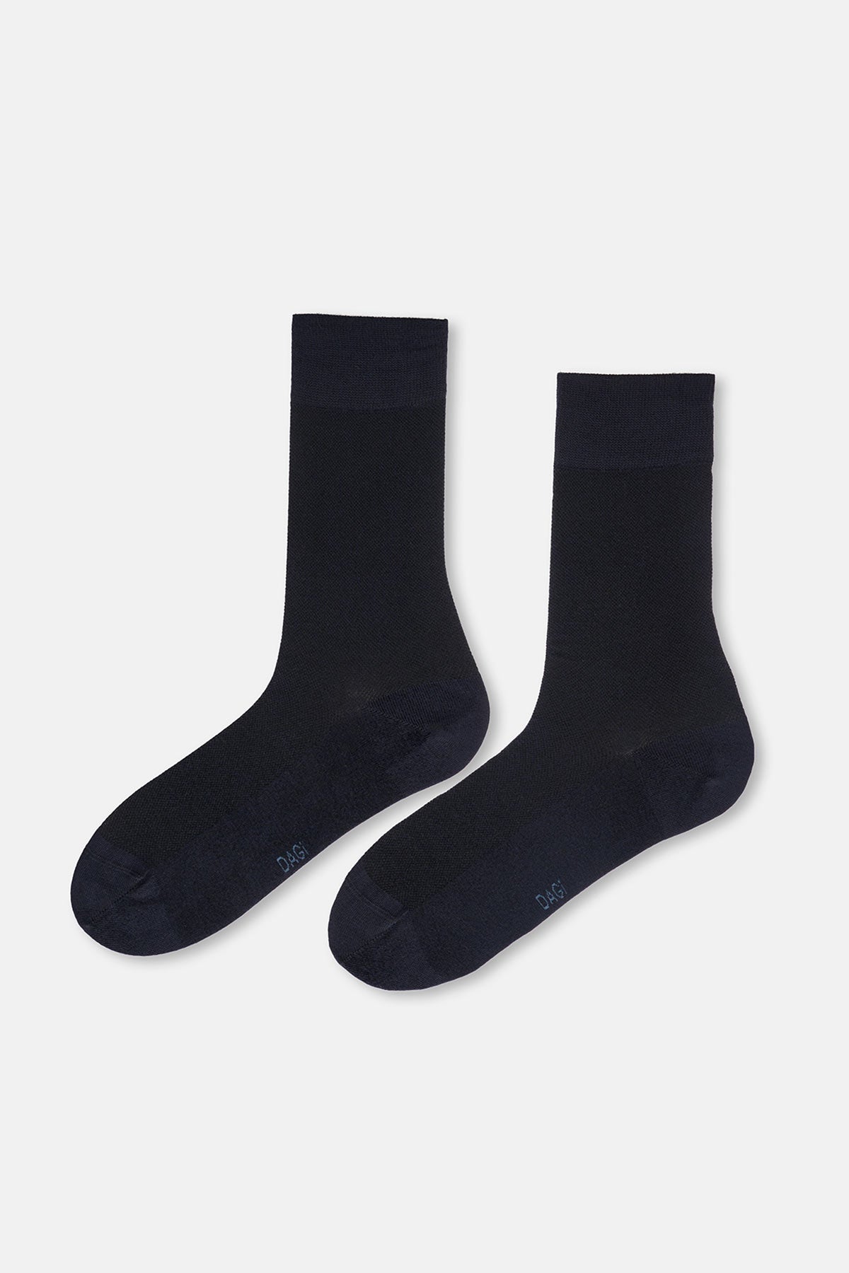 Lacivert-Siyah Erkek 2'Lİ Pirinç Dokulu Bambu Çorap