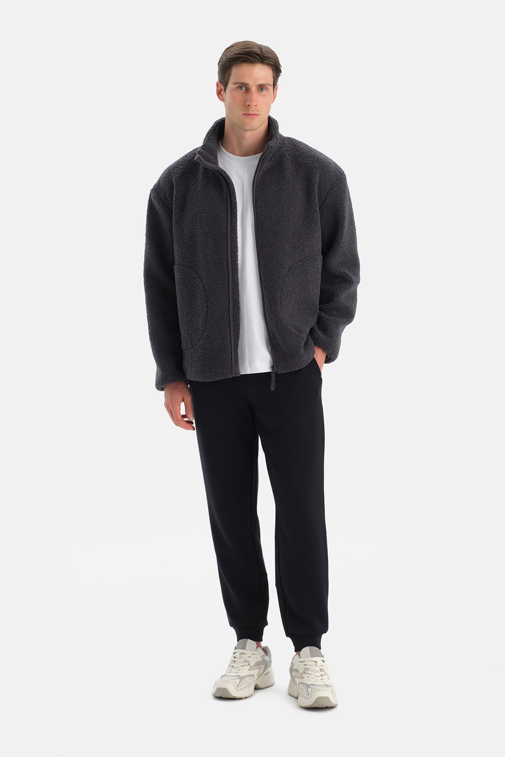 ERKEK FERMUARLI SWEATSHIRT