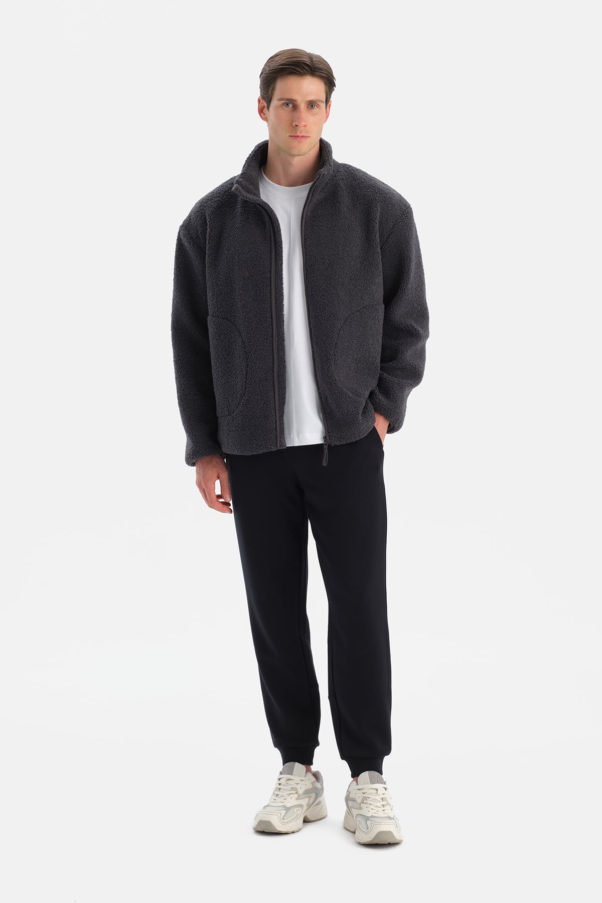 ERKEK FERMUARLI SWEATSHIRT