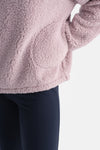 Lila Kadın Yarım Fermuarlı Sweatshırt