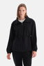 Siyah Kadın Bel Büzgülü Uzun Modal Sweatshirt