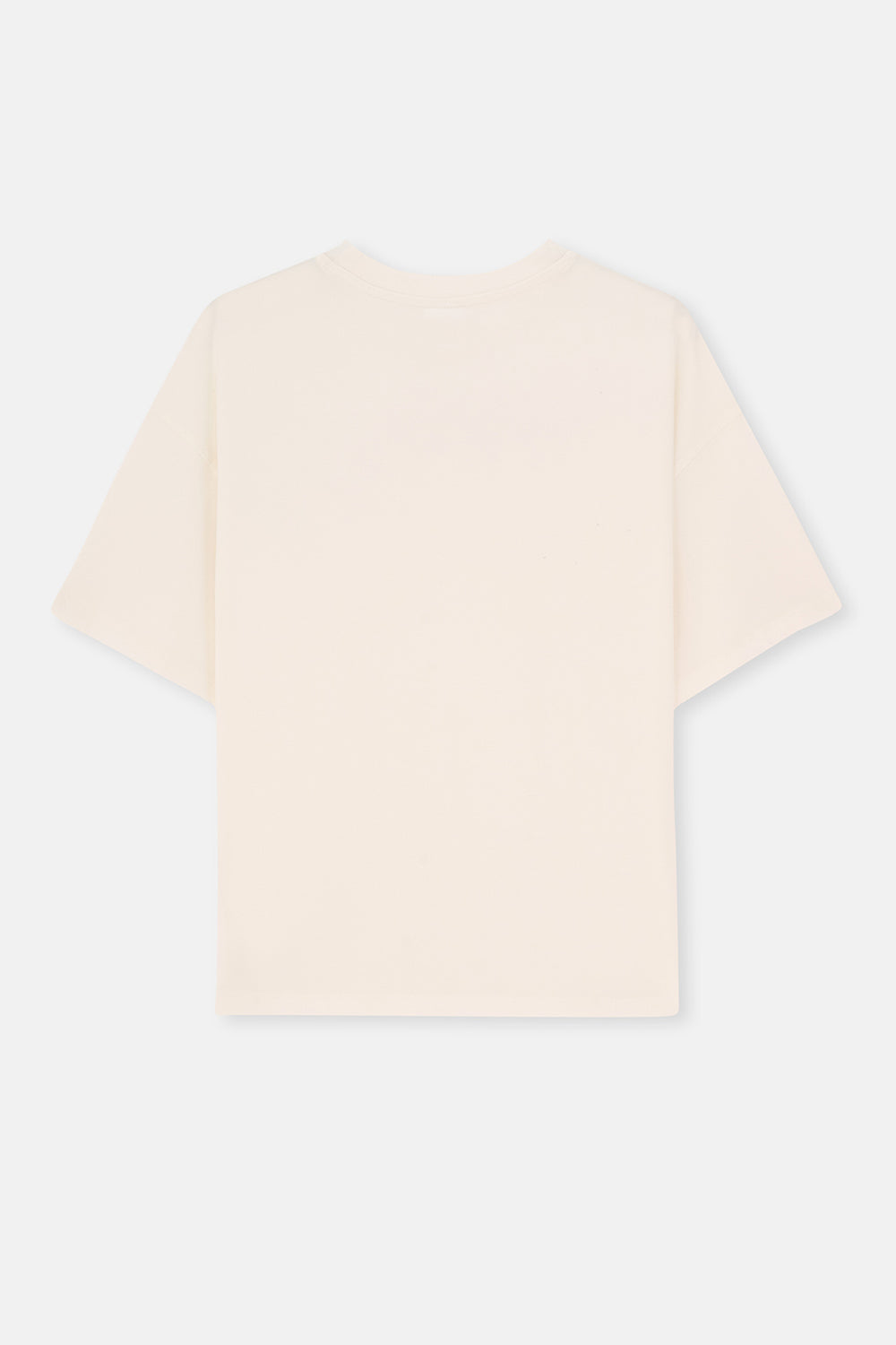 Beyaz Kadın Bisiklet Yaka Tişört