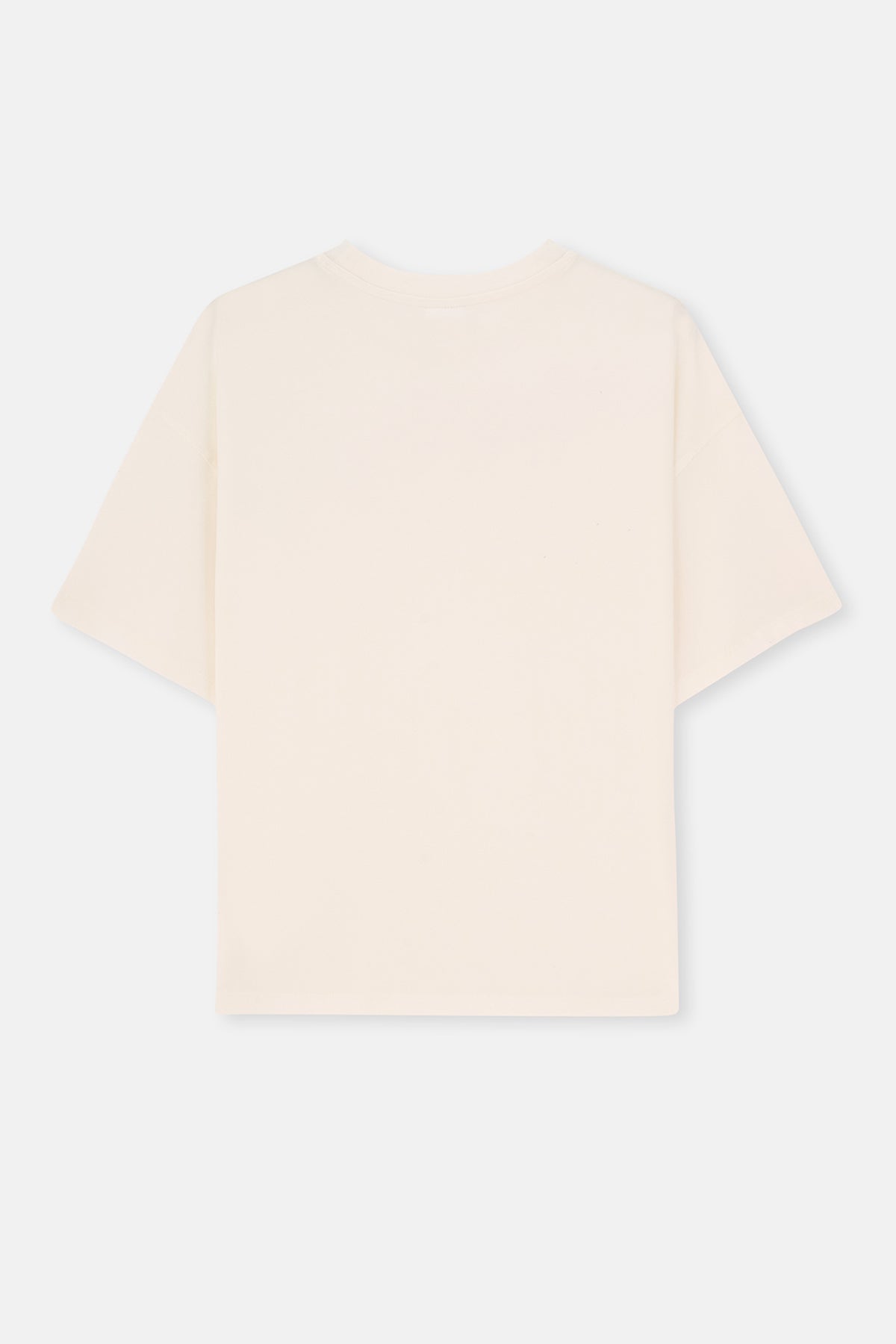 Beyaz Kadın Bisiklet Yaka Tişört