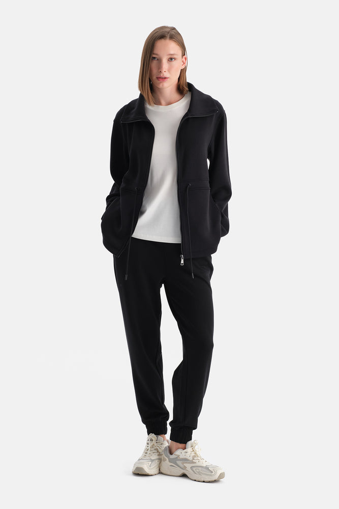 Siyah Kadın Modal Jogger Eşofman Altı