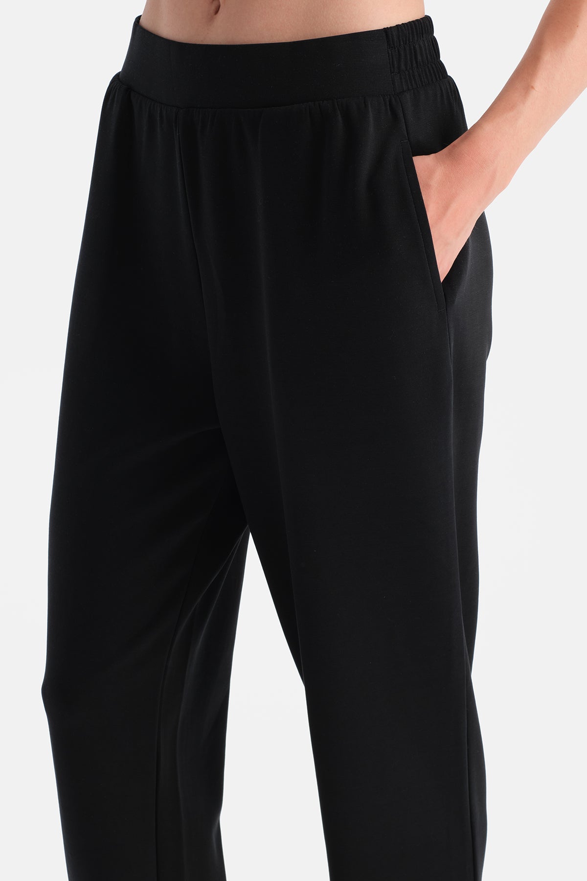 Siyah Kadın Modal Jogger Eşofman Altı