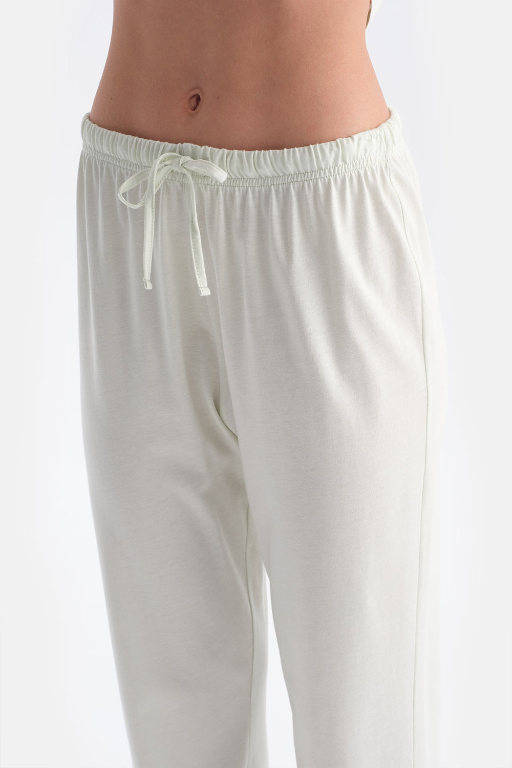 Su Yeşili Dantel Detaylı Atlet Pantolon Takım