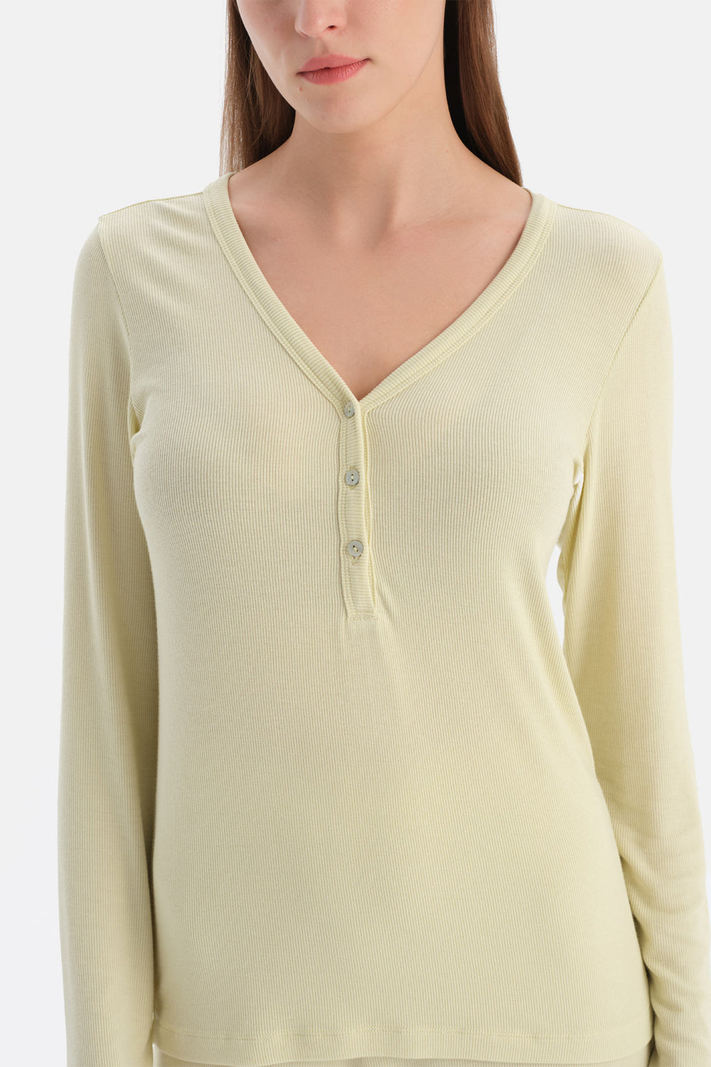 Açık Yeşil V Yaka Kaşkorse Tişört Pantolon Takım