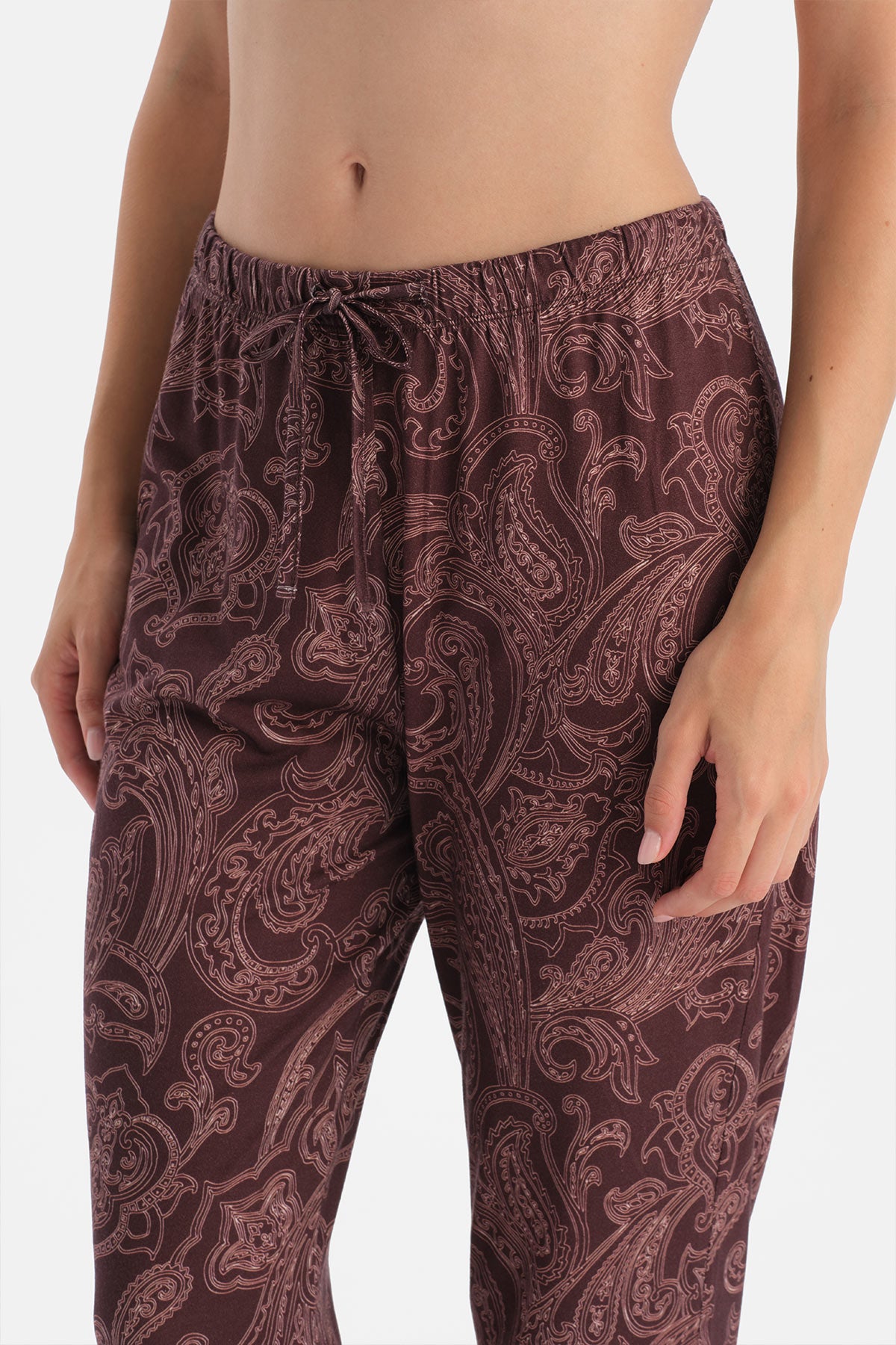 ŞAL DESENLİ GÖMLEK PANTOLON TAKIM