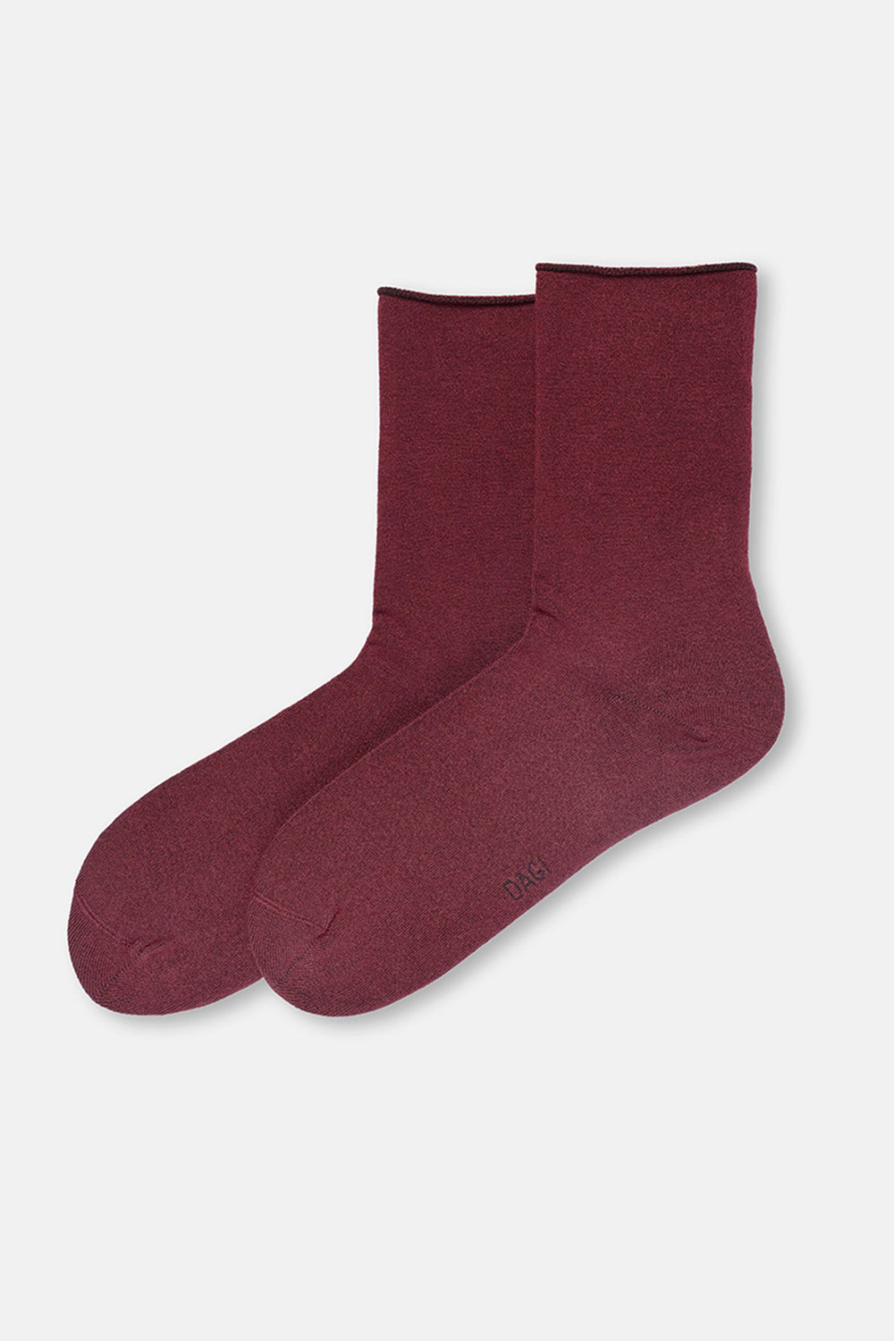 Bordo-Pudra Kadın 2'li Modal Basic Çorap