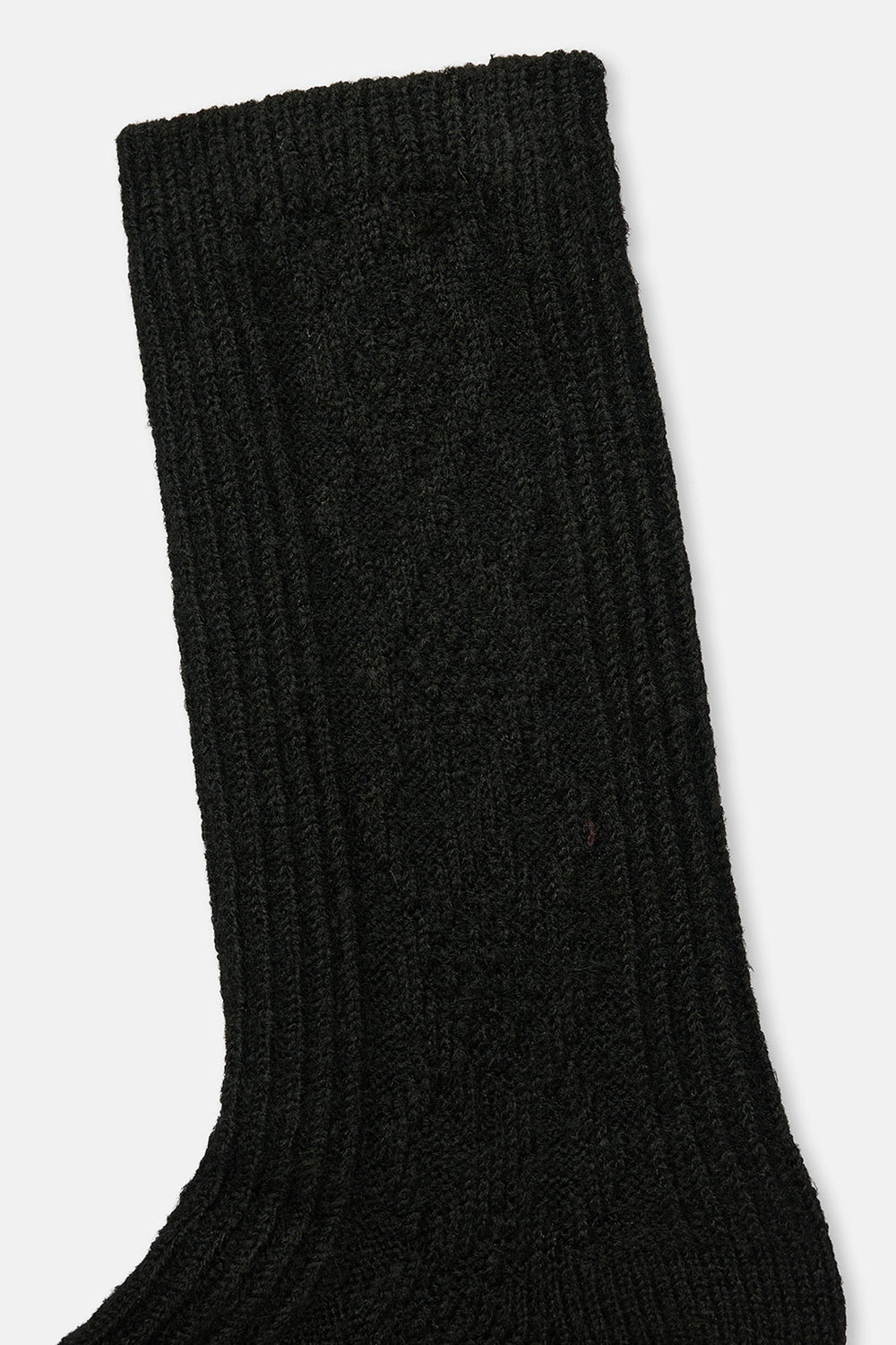Siyah Kadın Örgü Desenli cosy Çorap