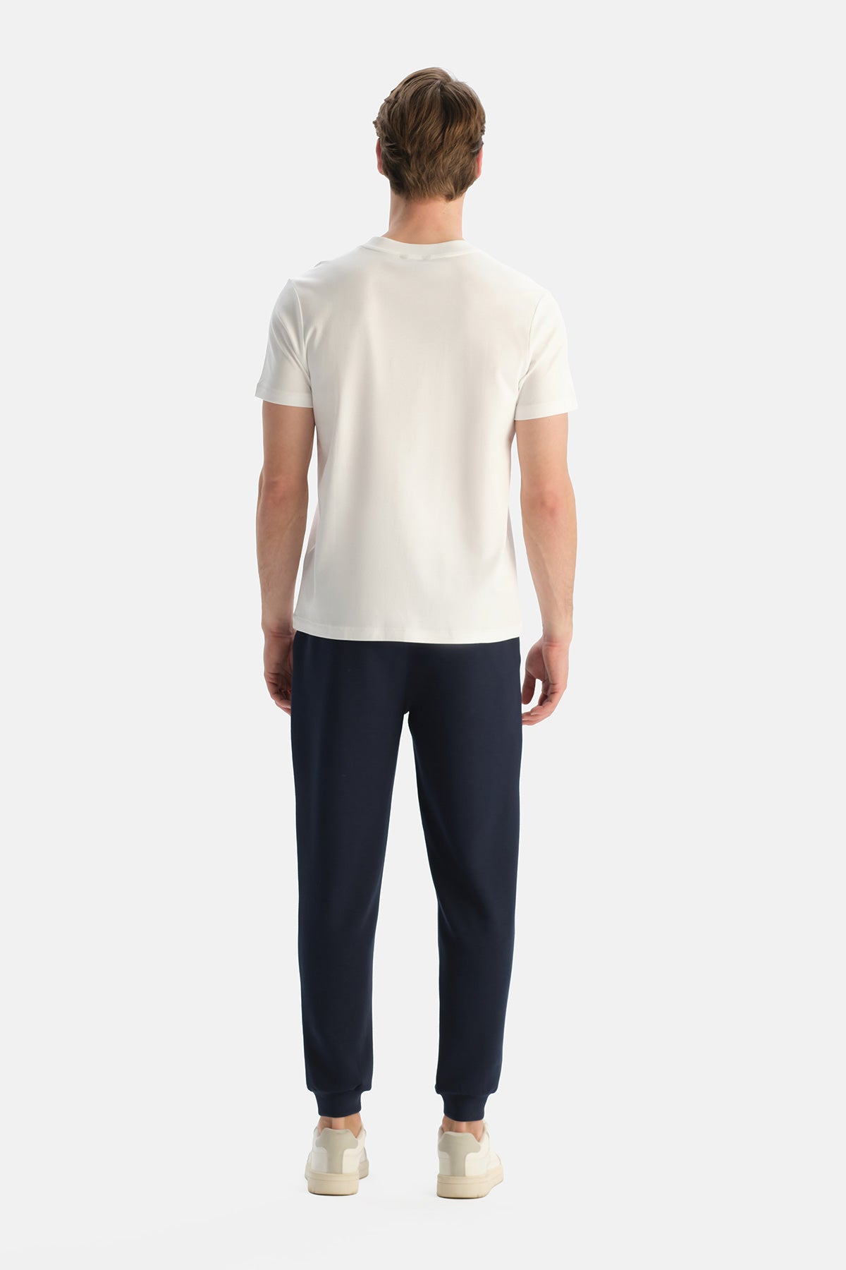 Lacivert Nervürlü Jogger Pantolon