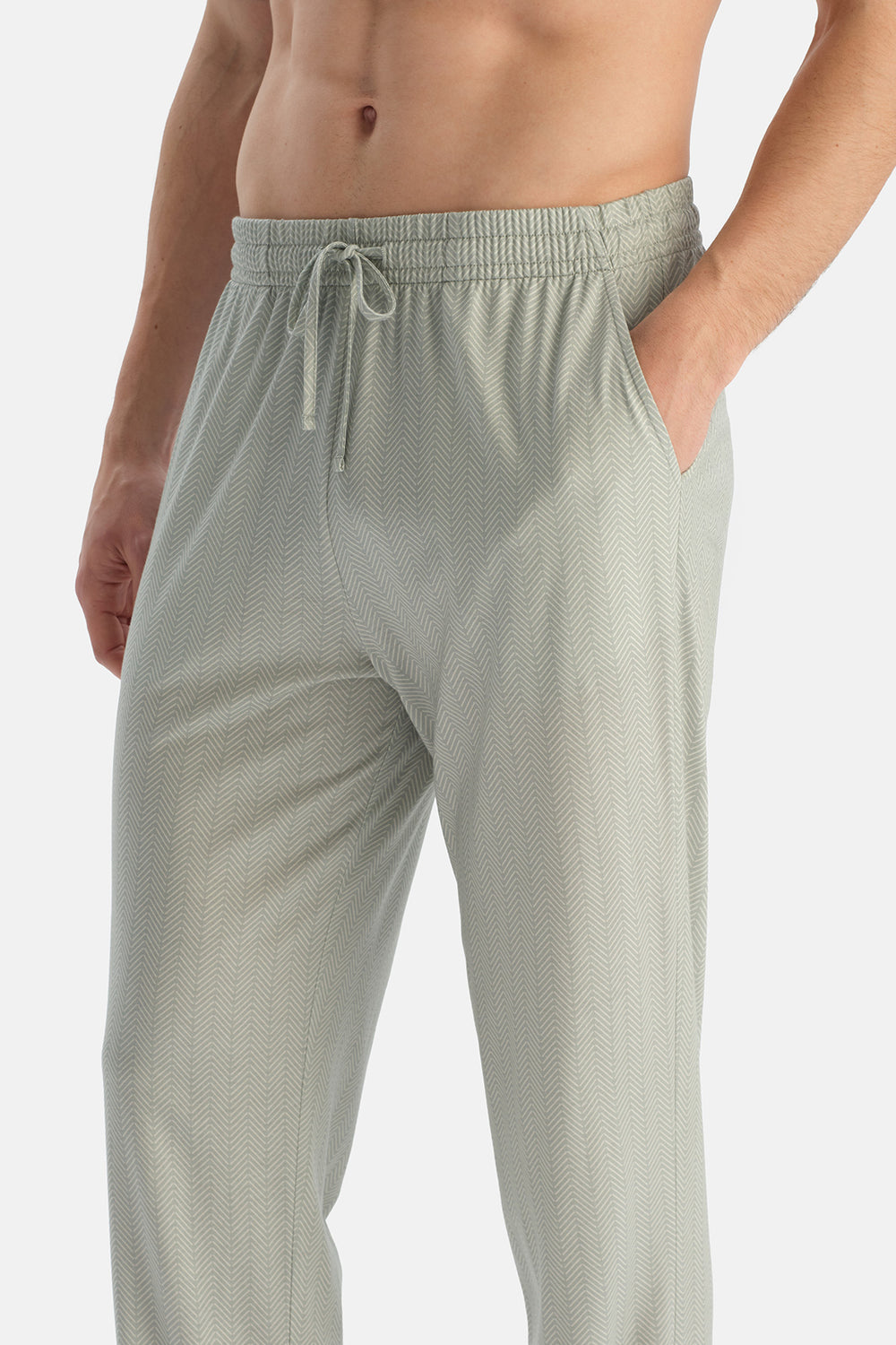 Mint Yeşili Yarım Patlı Tişört Pantolon Takım