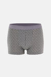 Gri Desenli Pamuk Boxer
