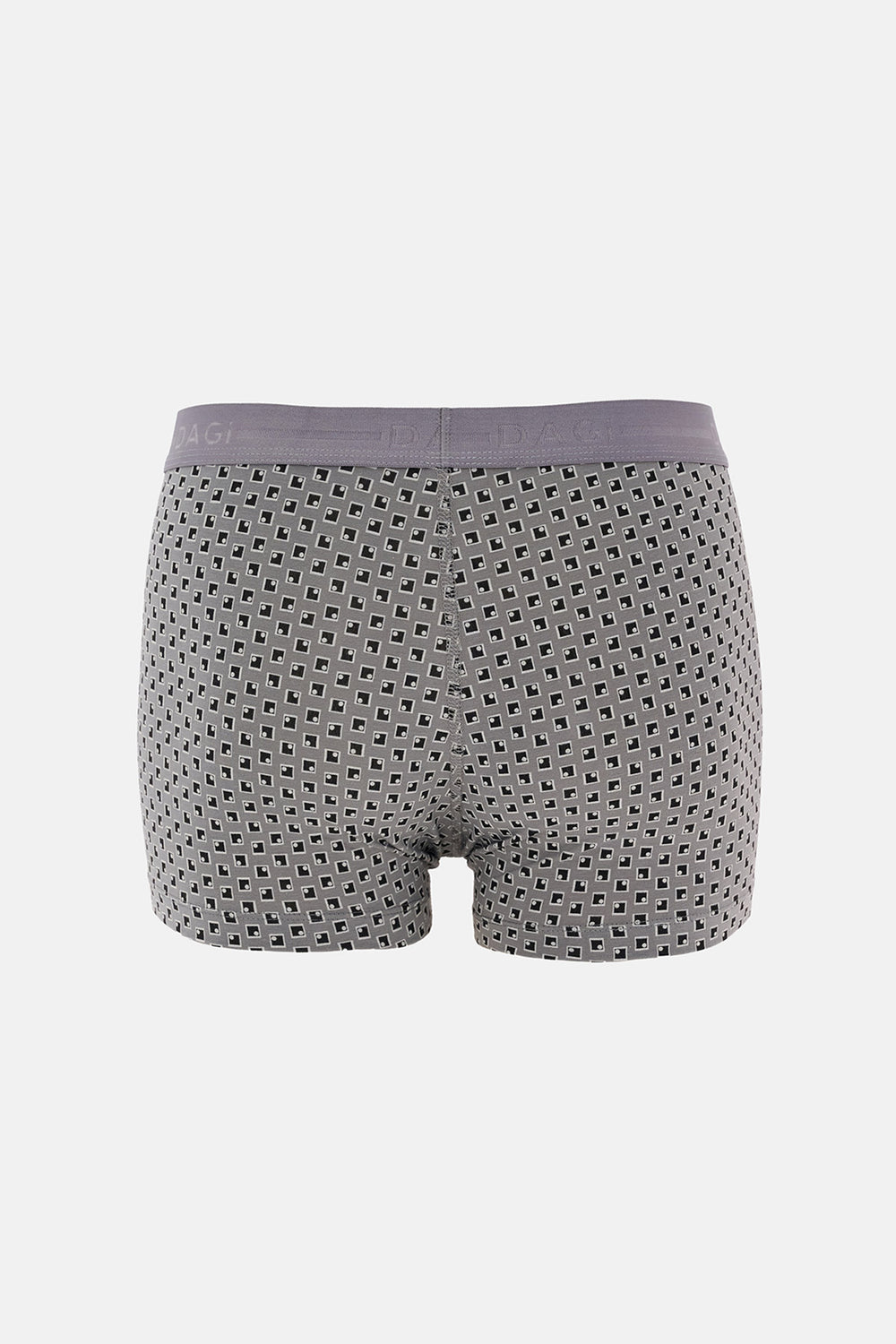 Gri Desenli Pamuk Boxer