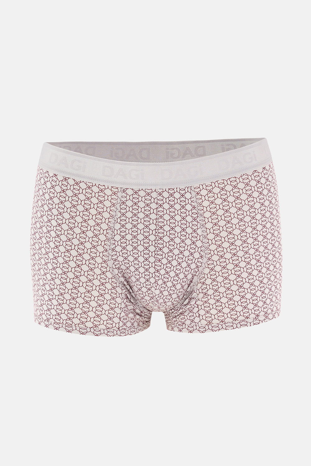 Gri-Kırmıxı 3'lu Desenli Micro Modal Boxer