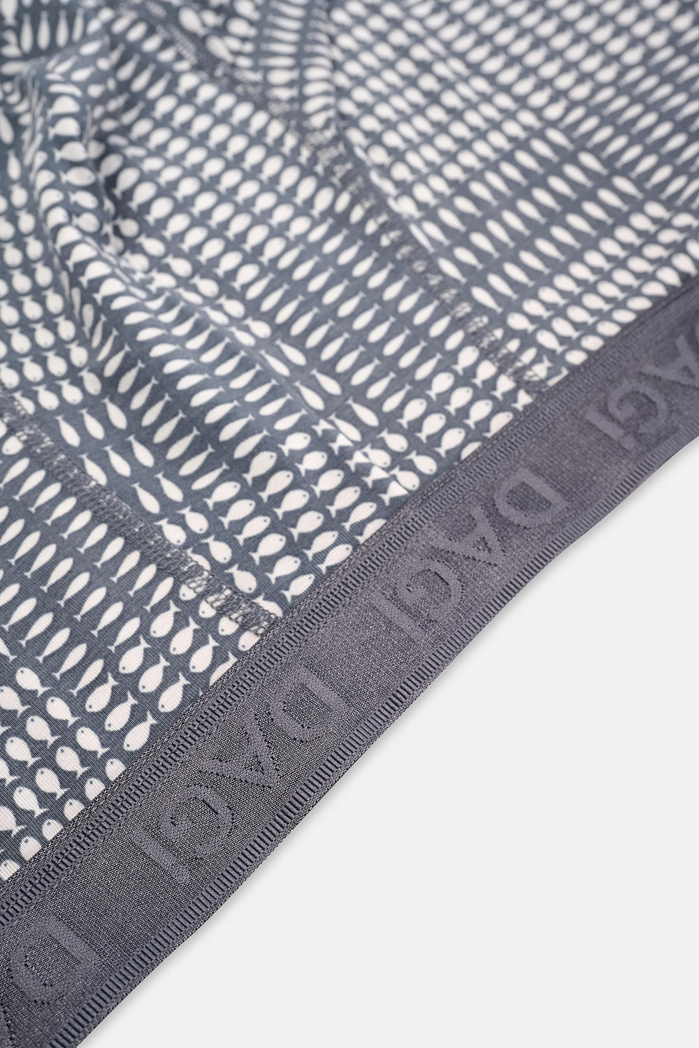 Gri Desenli Micro Modal Boxer