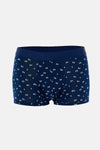 Lacivert Desenli Micro Modal Boxer