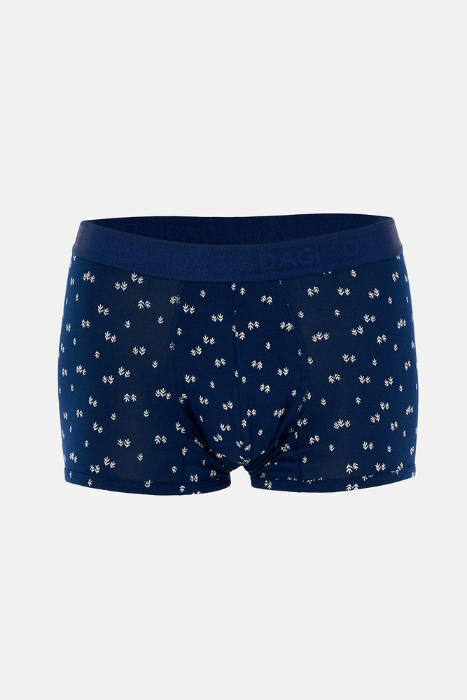 Lacivert Desenli Micro Modal Boxer
