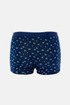 Lacivert Desenli Micro Modal Boxer