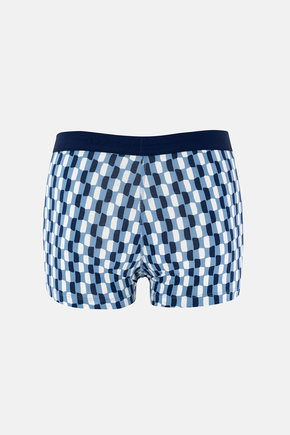 Lacivert Desenli Pamuk Boxer