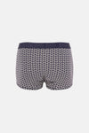 BUZ MAVİSİ-FÜME 3'lü Desenli Micro Modal Boxer
