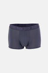 BUZ MAVİSİ-FÜME 3'lü Desenli Micro Modal Boxer