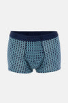LACİVERT-SU YEŞİLİ 3'lü Desenli Micro Modal Boxer
