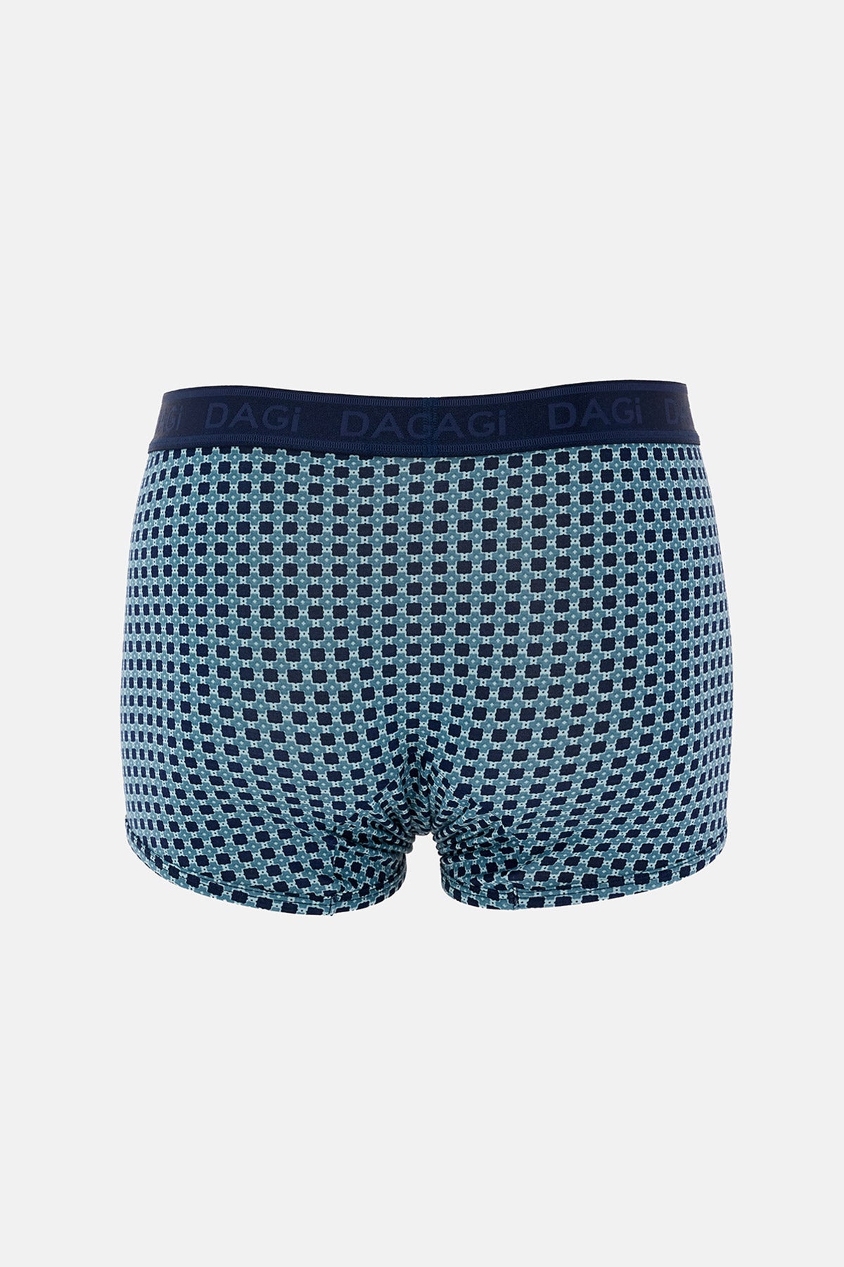 LACİVERT-SU YEŞİLİ 3'lü Desenli Micro Modal Boxer