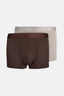 GRİ-KAHVE Desenli Micro Modal Boxer