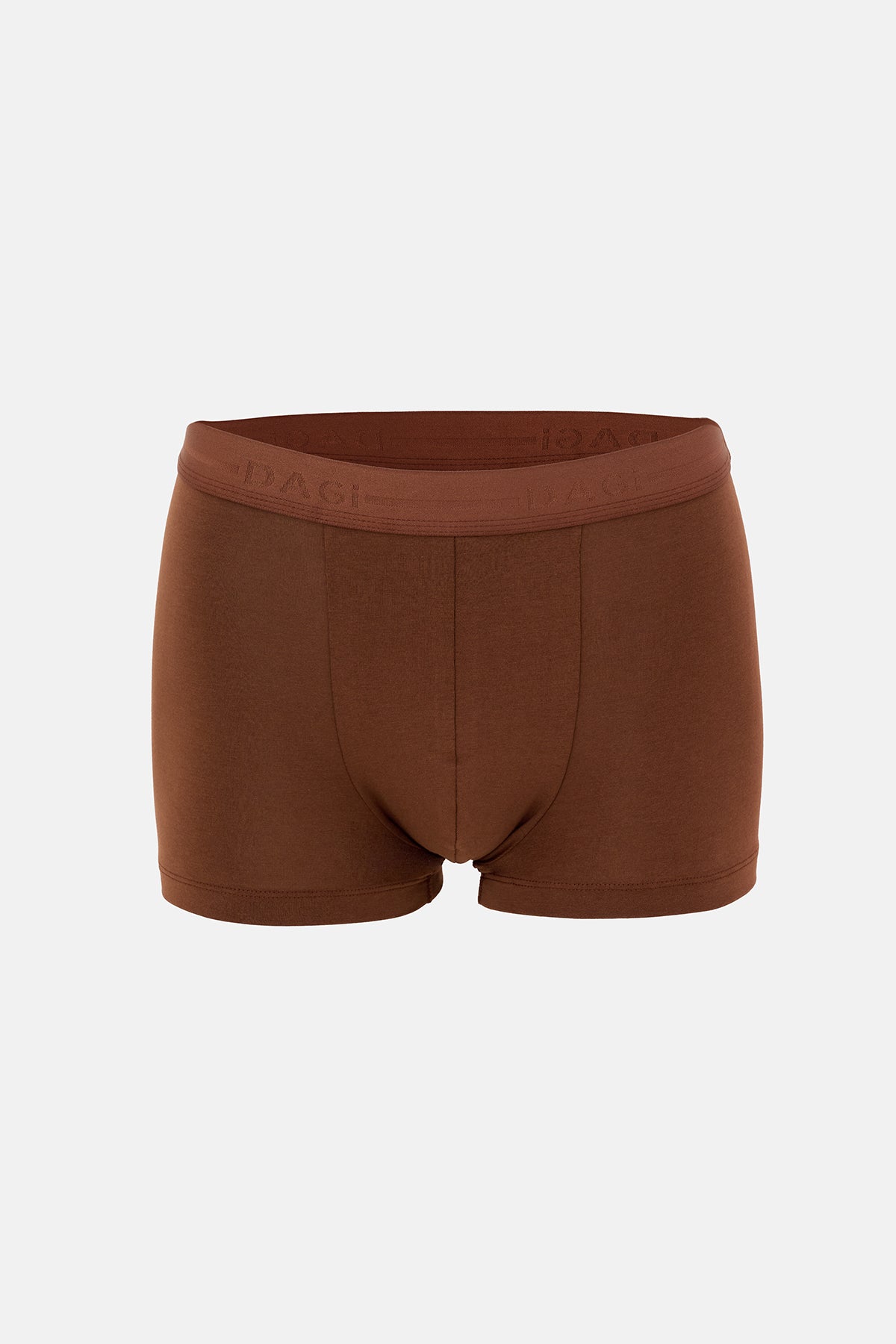 Kahverengi 2'li Desenli Pamuk Boxer
