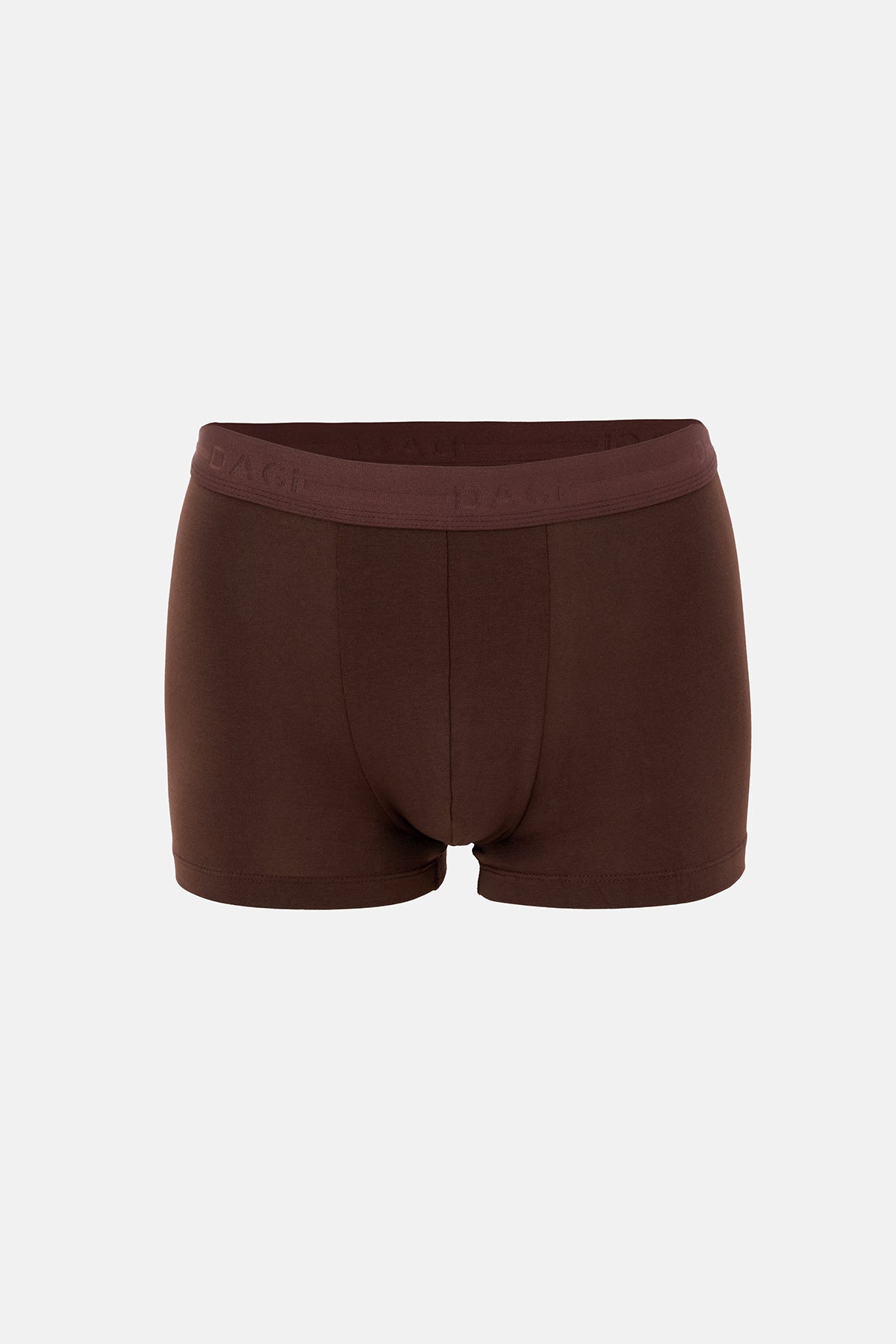Kahverengi 2'li Desenli Pamuk Boxer